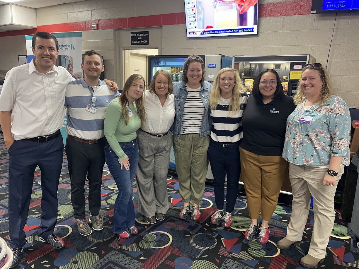 Kettering College offices of Student Affairs and Student Success at a recent social outing.