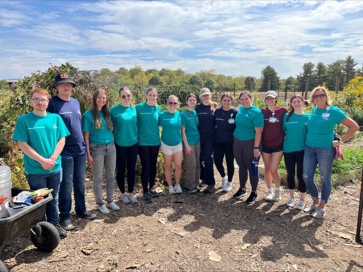 Kettering College students work on Community Service Day.