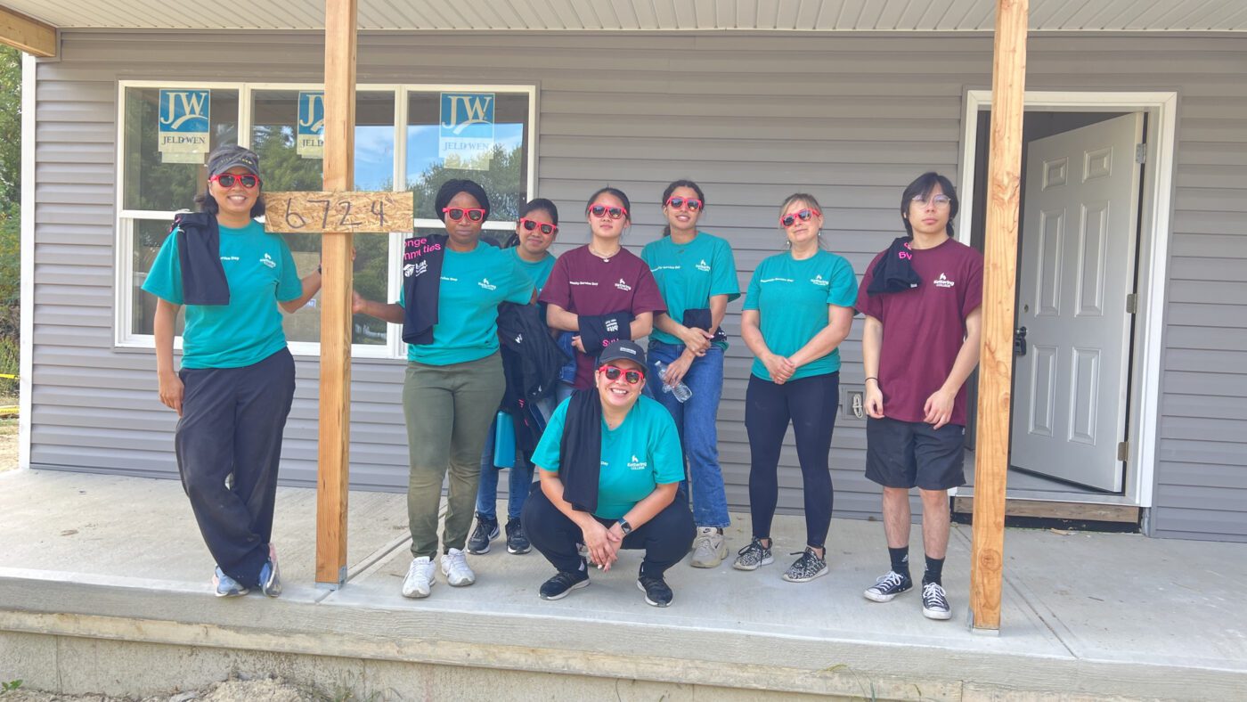 Kettering College students work on Community Service Day.