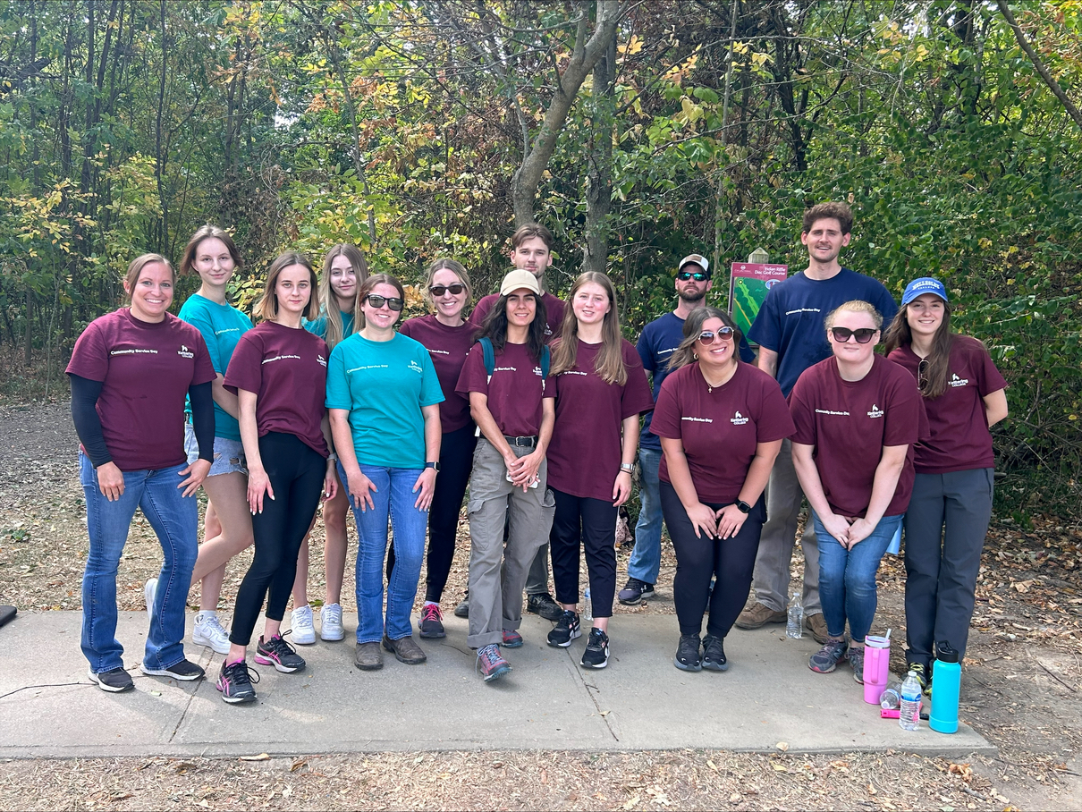 Kettering College students work on Community Service Day.