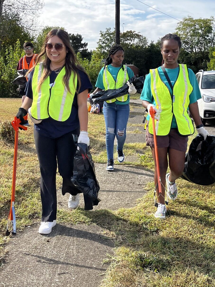 Kettering College students work on Community Service Day.